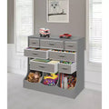 Badger Basket Storage Station with Eight Baskets and Three Bins Gray