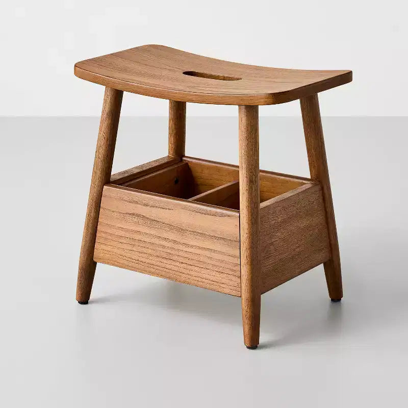 Storage Stool with Compartments Aged Oak - Hearth & Hand™ with Magnolia