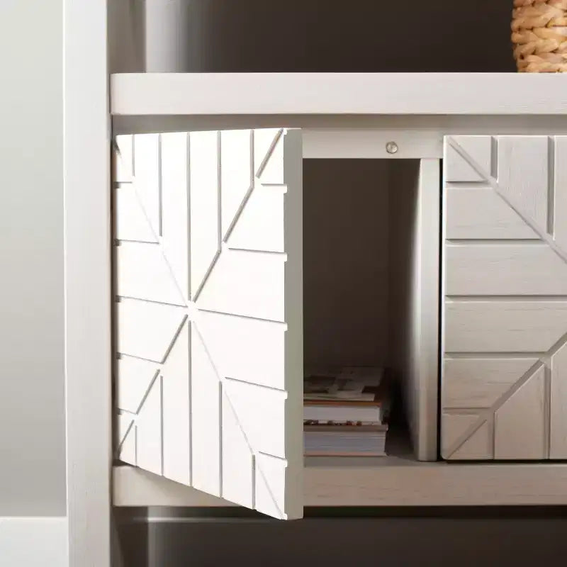 Zella 4 Door Console Table - CNS5004A - White - Safavieh