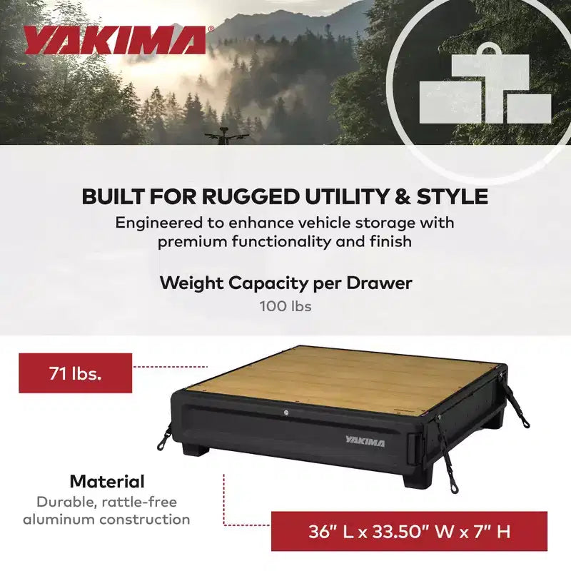 Yakima MOD HomeBase Base Unit of Drawer System with Internal Drawer Divider